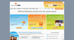 Desktop Screenshot of opentravelcrm.com